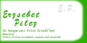 erzsebet pilcz business card